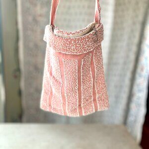 Vintage Pink Beaded Purse